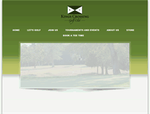 Tablet Screenshot of kingscrossinggolfclub.com